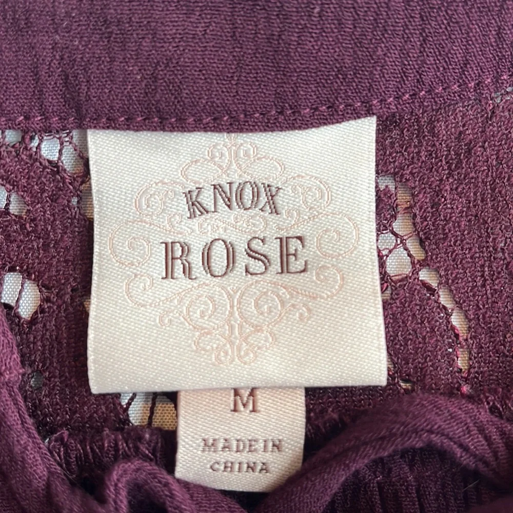 Knox Rose blouse with lace bell sleeves. - Picture 2 of 8